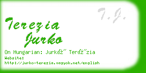 terezia jurko business card