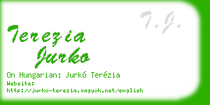 terezia jurko business card
